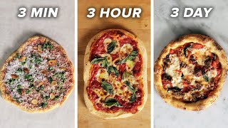 3Minute Vs 3Hour Vs 3Day Pizza • Tasty [upl. by Caplan]