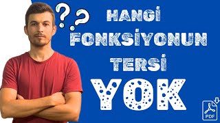 Tüm Fonksiyonların Tersi Var mıdır fonksiyonlar [upl. by Itsyrk]