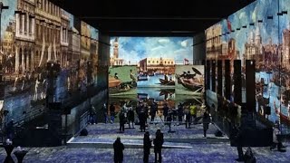 Bordeaux  Venise se reflète dans la nouvelle exposition des Bassins des lumières [upl. by Ellenehs]