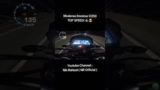 Modenas Dominar D250 2023 TOP SPEED GPS 💪🏻😎 Modenas DominarD250 TopSpeed GPS Like Subscribe [upl. by Mignon527]