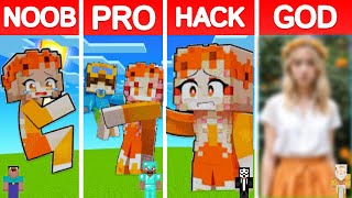 Minecraft CASH and NICO PIXEL ART BUILD CHALLENGE  NOOB vs PRO vs HACKER vs GOD [upl. by Smitty370]