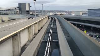 San Francisco International Airport Airtrain  Full Ride from Grand Hyatt at SFO [upl. by Geithner523]