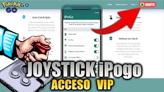 🚨 Como ACTUALIZAR IPOGO Fase VIP Totalmente GRATIS 🚨  Tener KEY FREE PREMIUM en Joystick Pokemon GO [upl. by Weintrob]