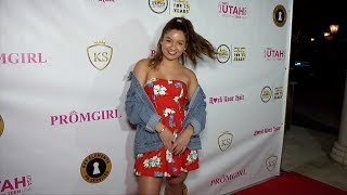 Sydney Agudong quotKaylyn Slevins Sneaker Ballquot Red Carpet [upl. by Hanzelin]