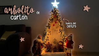 🎄 ARBOL de NAVIDAD de CARTÓN Christmas TREE DECORATIONS Adornos NAVIDEÑOS [upl. by Haimrej296]