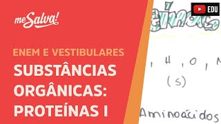 Me Salva CIT08  Citologia  Substâncias orgânicas Proteínas I [upl. by Kinny]