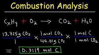 Introduction to Combustion Analysis Empirical Formula amp Molecular Formula Problems [upl. by Rufford]