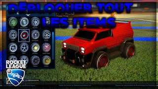 Astuce  Débloquer tous les items et gagner de lXP facilement Rocket League [upl. by Rot]