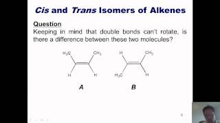 Chapter 3 – Alkenes Part 1 of 2 [upl. by Eecyac]