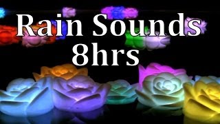 8hrs Thunderstorm Sounds with Floating Roses quotSleep Soundsquot [upl. by Malim]