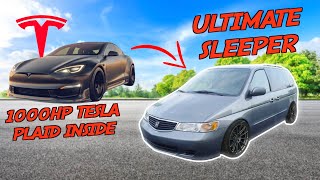 Converting a 1000HP Tesla Plaid Into a Minivan [upl. by Atrebor396]