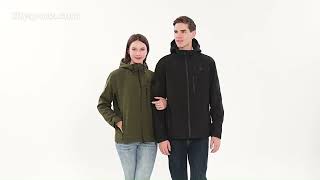 10 Heating Zones Waterproof Heated Jackets heatedjacket heateddiscussion heatedclothing [upl. by Ttimme]