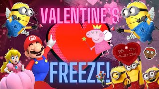 Valentines Day Dance and Freeze  Brain Break  Please Dont Move  PhonicsMan Fitness [upl. by Adyl172]