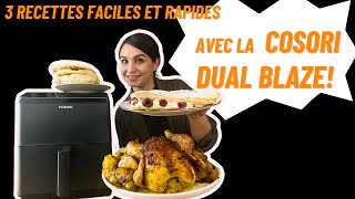 Repas complet 🥘 avec le airfryer COSORI dual blaze [upl. by Eudoxia]