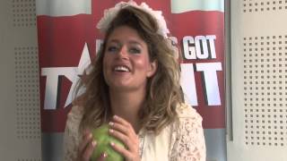 Britains Got Talent 2014 final Lettice Rowbotham interview [upl. by Ahsyen]