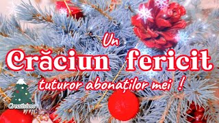 🎄 CRĂCIUN FERICIT ⛄🎀SĂRBĂTORI FERICITE  LA MULȚI ANI  tuturor abonaților mei 🥰❤️ [upl. by Ennaer]