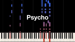 Maisie Peters  Psycho  Piano Cover Synthesia Tutorial [upl. by Eanal]