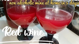 RED WINE  AT HOME IN 5 DAYS  NON ALCOHOLIC WINE  CHRISTMAS SPECIAL [upl. by Vadim]