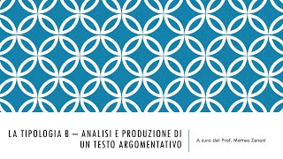 La tipologia B del nuovo Esame di Stato [upl. by Asserat]