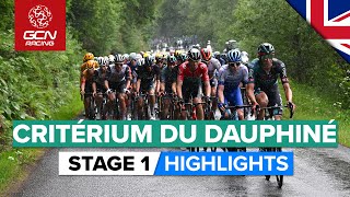 The Breakaway Fights Hard For The Win  Critérium Du Dauphiné 2023 Highlights  Stage 1 [upl. by Ennagrom]