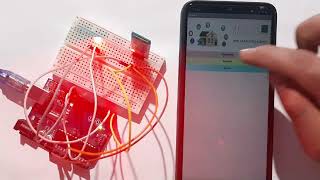 LED con modulo bluetooth y App Funcionamiento [upl. by Winifred298]