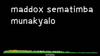 maddox sematimba munakyalo lyrics video [upl. by Atilol95]