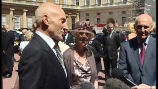 British acting legend Patrick Stewart knighted [upl. by Atnwahsal]