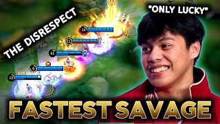 The Disrespect PH Import Delivered the Fastest Savage in MPL Indonesia History vs EVOS 😱 [upl. by Cloe838]