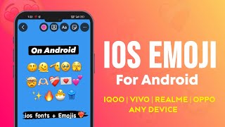 iOS Emoji For Every Android Device  How to Get iPhone Emoji on Android  All Problems Fixed 🔥 [upl. by Kathlin]