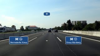 🇩🇪 A9 Hermsdorfer Kreuz  AK Nürnberg 35x [upl. by Pacificas53]