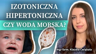 Jak działa sól morska do nosa Sól fizjologiczna vs sól hipertoniczna Zatkany nos u noworodka [upl. by Buckie]