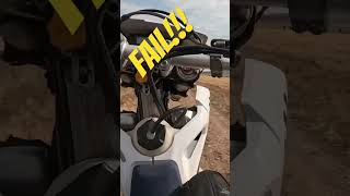 20 FE 350 Fail fail ktmhusqvarna ktm motorcycle crash oopsie wreck funny husqvarna gopro [upl. by Ennairrac]