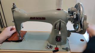 Janome Novum Deluxe Mark 1 Hand Crank Semi Industrial Sewing Machine [upl. by Rich]