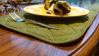 How to Make Quilted Placemats [upl. by Naugal]