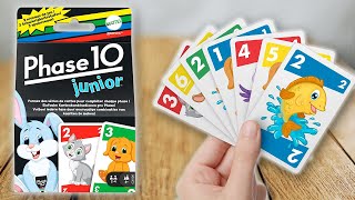 PHASE 10 JUNIOR  Spielregeln TV Spielanleitung Deutsch  Mattel Games [upl. by Analihp404]