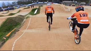 CRASH amp PODIUM  BMX National 1 in Nuland [upl. by Lennej]