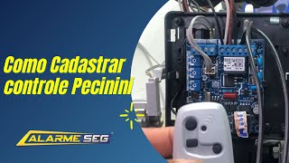 Cadastrar programar controle Peccinin ligar energia controles central Peccinin deslizante basculante [upl. by Krysta]