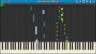 JS BachThe WellTempered Clavier prelude no3 BWV 848 piano Synthesia [upl. by Asselim]