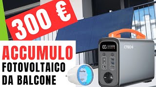 Accumulo per Fotovoltaico da Balcone a MENO di 300 EURO [upl. by Lindeberg]