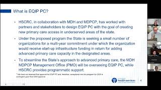 EQIP Primary Care QA with MDH [upl. by Mixam]