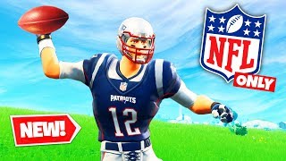 NFL THROWING ONLY Challenge in Fortnite Battle Royale [upl. by Usanis44]