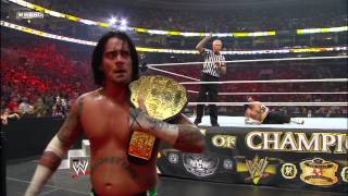 Jeff Hardy vs CM Punk  World Heavyweight Championship Match Night of Champions July 26 2009 [upl. by Eizdnil]