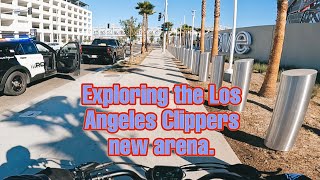 Exploring the Los Angeles Clippers new Intuit Dome arena in Inglewood California [upl. by Aiak]