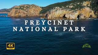 Breathtaking Aerial View of Freycinet National Park Australia [upl. by Nuli234]