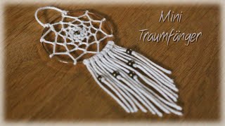 Mini Traumfänger  DIY  Dreamcatcher [upl. by Egas497]