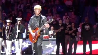 QTip Plays National Anthem on Electric Guitar at New Orleans Pelicans Game [upl. by Aubrie]