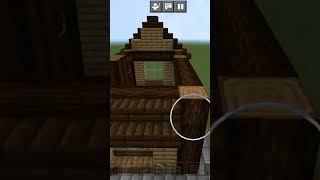 Survival WoodHouse 😁 minecraftbuildingtutorial [upl. by Ecnerret]