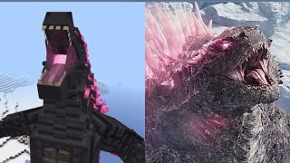 ALL AMERICAN GODZILLA MOVIES PORTRAYED BY MINECRAFT TriStar  MonsterVerse [upl. by Cordell]