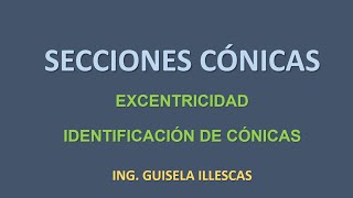 Clase 4  Excentricidad Identificación de Cónicas y Ejemplos Diversos [upl. by Nealey660]