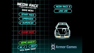 Neon Race  Full Walkthrough [upl. by Llewellyn26]